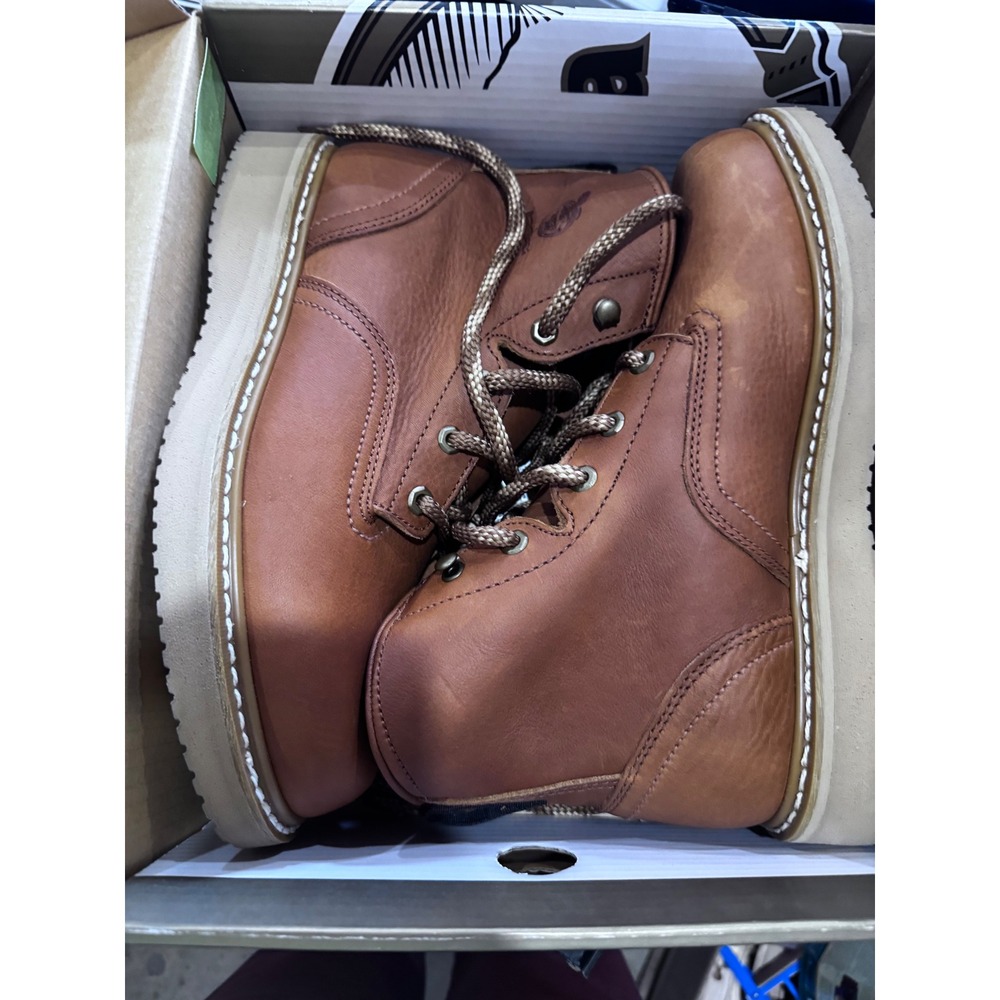 Georgia Boot Farm Ranch G6152 Mens 10M Brown SPR Leather Wedge Work Boots
